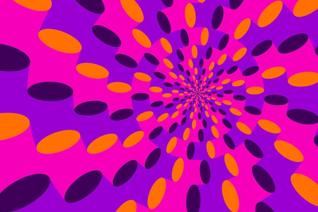 fundo de ilusão óptica de design plano