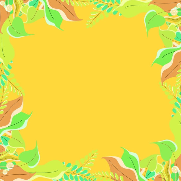 Fundo de ilustração de plantas para o tema natureza