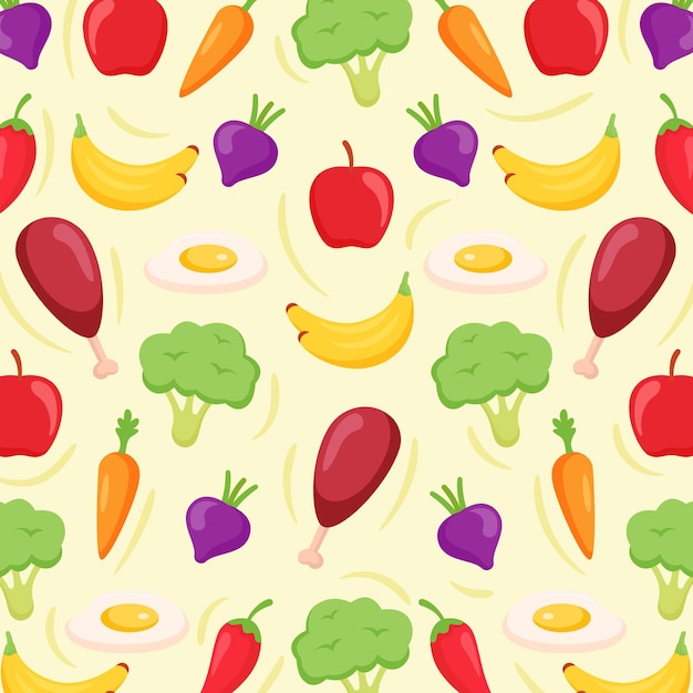 Fundo de ilustração do Dia Mundial da Alimentação
