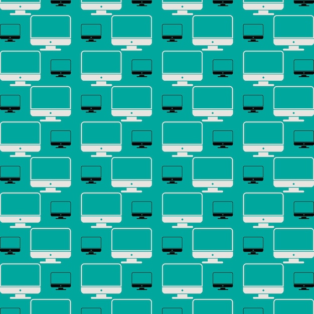 Fundo de ilustração vetorial padrão sem costura de área de trabalho