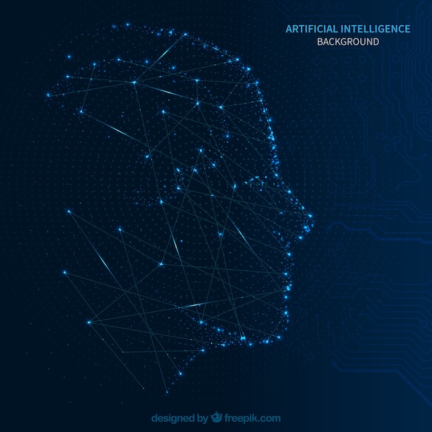 Fundo de inteligência artificial abstrata