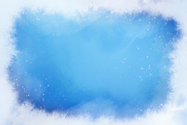 Vetor fundo de inverno congelado em aquarela
