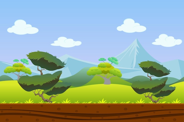 Fundo de jogo de fantasia vetorial