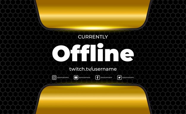 Vetor fundo de jogos para fluxo de twitch offline, cenário futurista abstrato com luz de brilho. ilustração