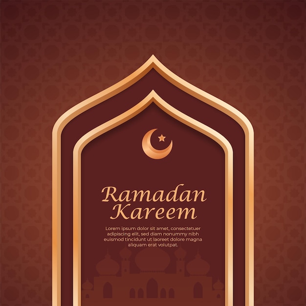 Fundo de lanterna de ornamento islâmico de venda de ramadan kareem realista