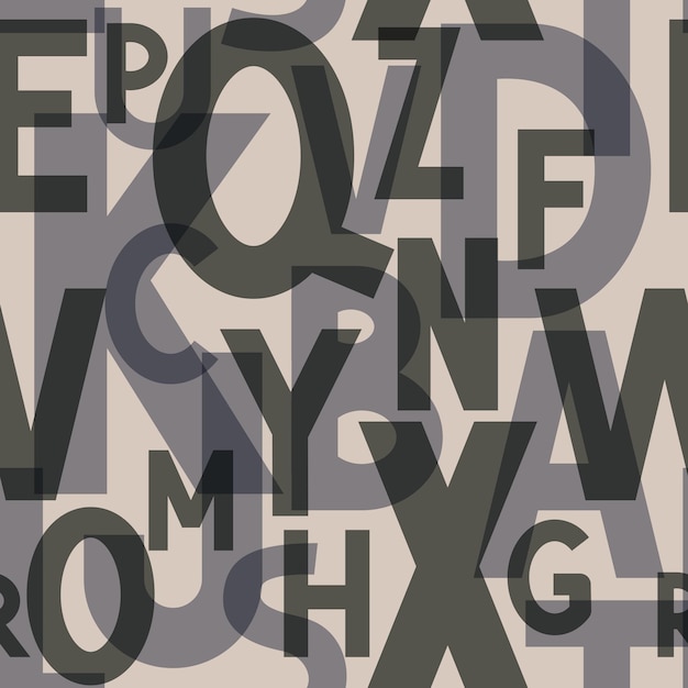 fundo de letras monocromáticas