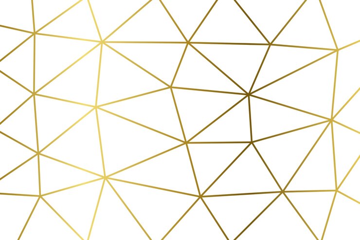 Vetor fundo de linhas geométricas de gradiente dourado
