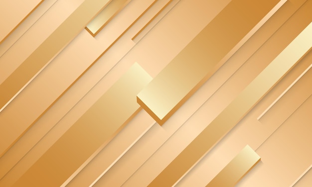 Fundo de listras de ouro de luxo abstrato. Ilustração vetorial. Design moderno para papel de parede.