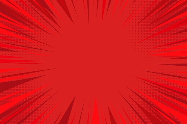 fundo de livro de quadrinhos vermelho pop art fundo de estilo semitono para capa de revista banner de anúncio sites