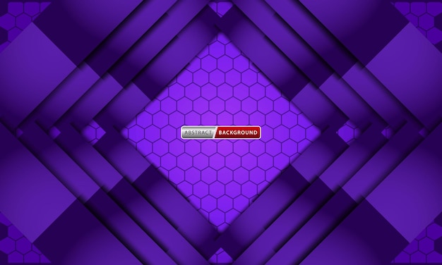 Fundo de luxo abstrato hexagonal roxo