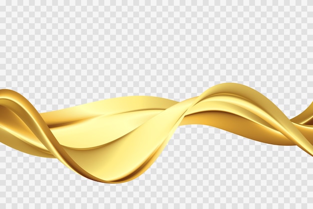 Fundo de luxo com elementos de linhas douradas brilhantes cobrem o design Fluxo abstrato de ondas douradas