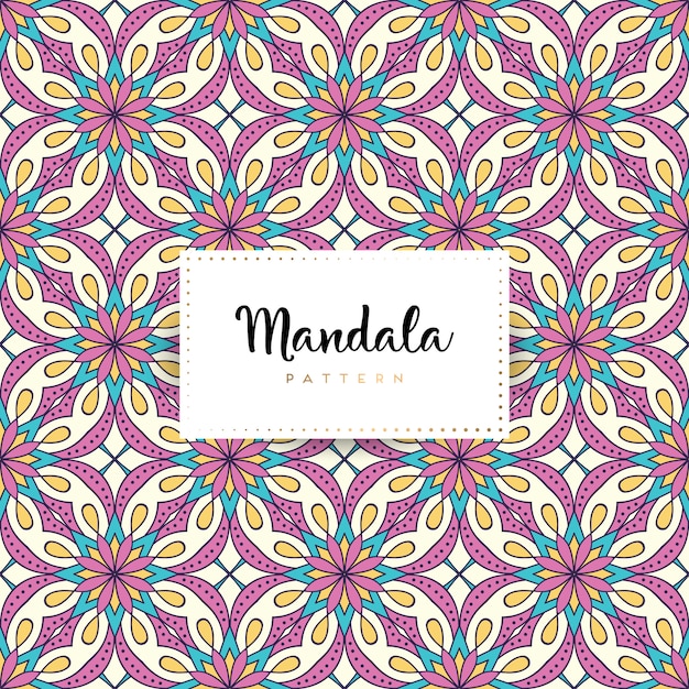 Fundo de luxo mandala ornamental