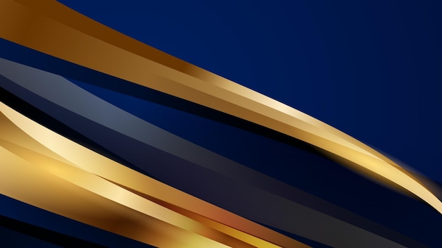 Fundo de luxo ouro azul
