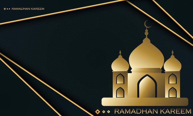 Fundo de luxo ramadhan kareem