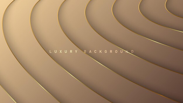 Fundo de luxo rosa com conceito de papel de elementos de ouro