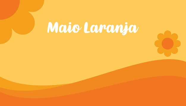 Fundo de maio laranja