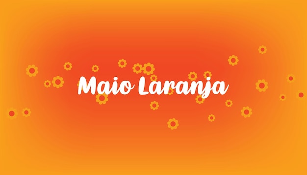 Fundo de maio laranja