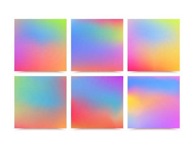 Fundo de malha de gradiente desfocado abstrato em cores bonitas e brilhantes
