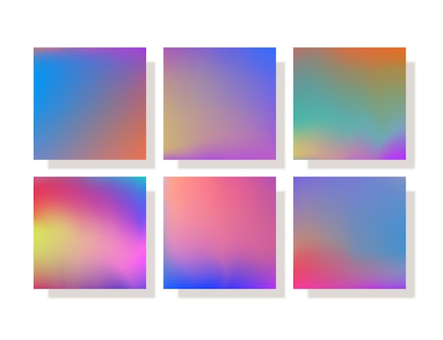 Fundo de malha de gradiente desfocado abstrato em cores bonitas e brilhantes