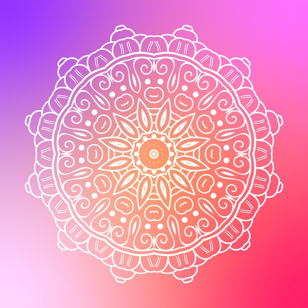 fundo de mandala com padrão árabe de arabesco dourado estilo oriental islâmico