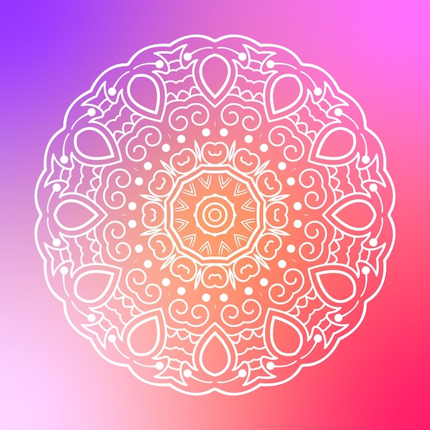 fundo de mandala com padrão árabe de arabesco dourado estilo oriental islâmico