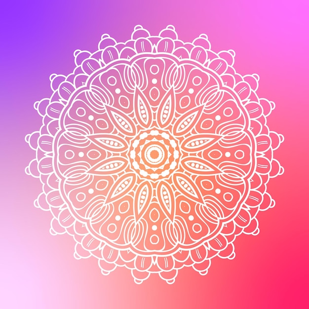 fundo de mandala com padrão árabe de arabesco dourado estilo oriental islâmico