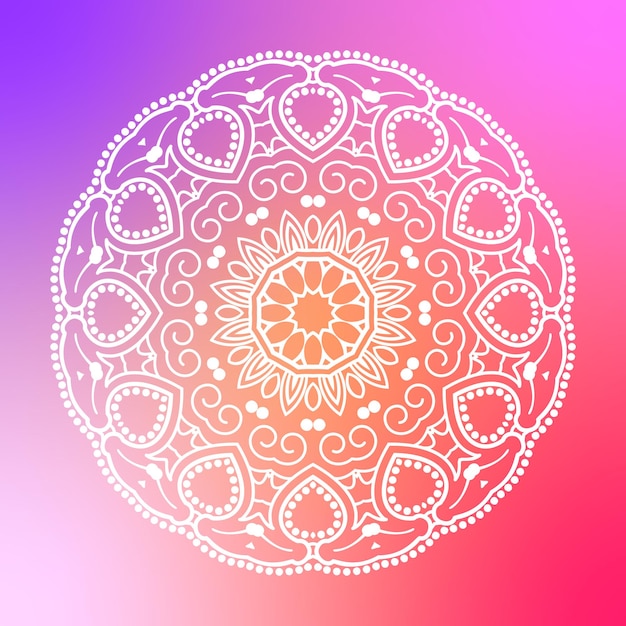 fundo de mandala com padrão de arabesco dourado estilo oriental islâmico árabe