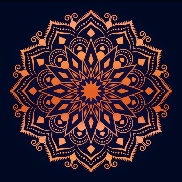 Fundo de mandala de arabesco de luxo criativo