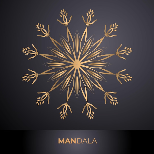 Fundo de mandala de luxo art design