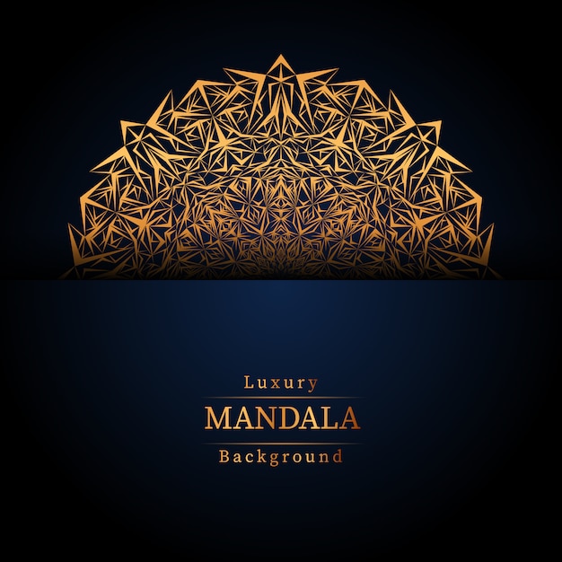 Fundo de mandala de luxo criativo