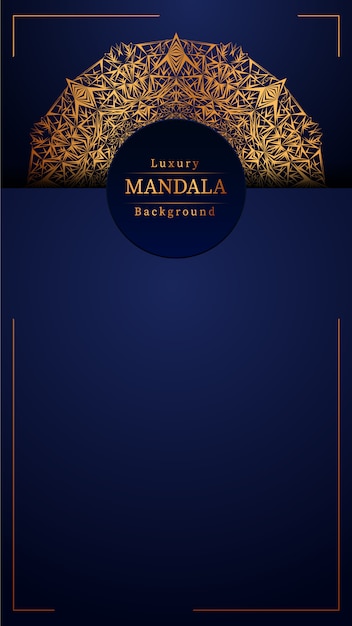 Fundo de mandala de luxo criativo