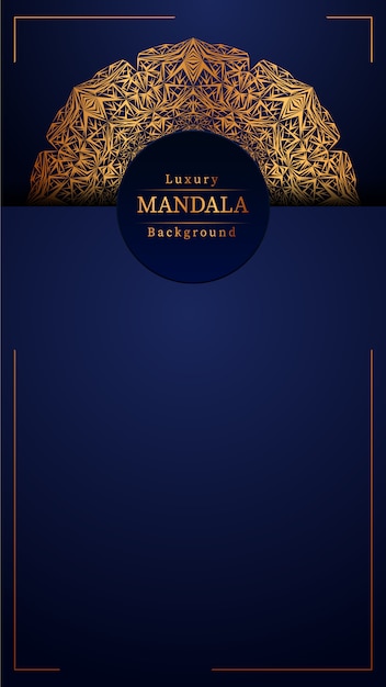 Fundo de mandala de luxo criativo