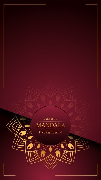 Fundo de mandala de luxo criativo