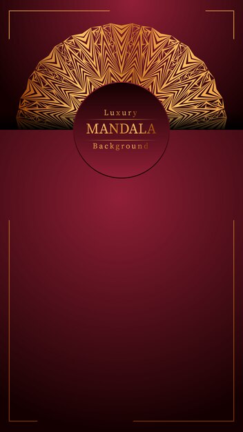 Fundo de mandala de luxo criativo