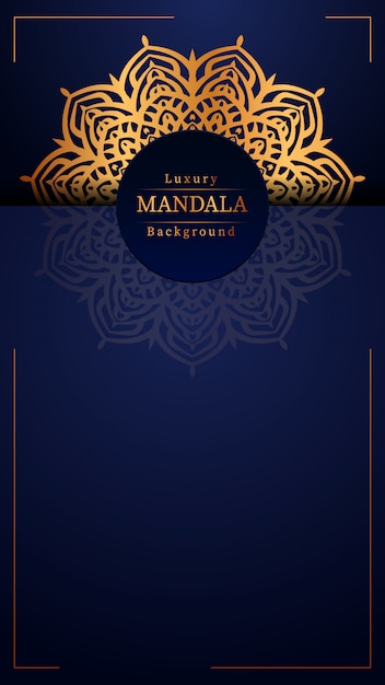 Fundo de mandala de luxo criativo