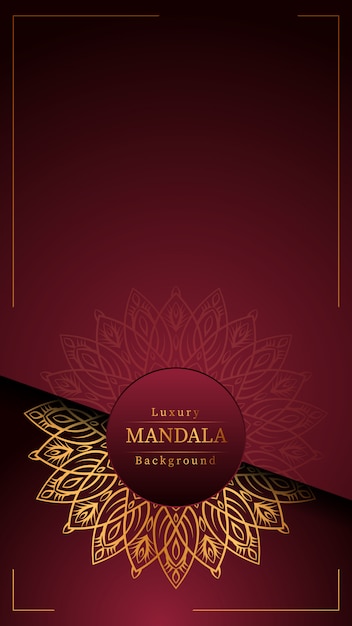 Fundo de mandala de luxo criativo