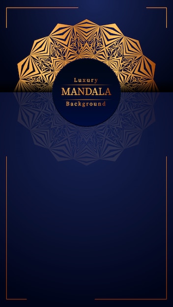 Fundo de mandala de luxo criativo