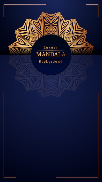 Fundo de mandala de luxo criativo