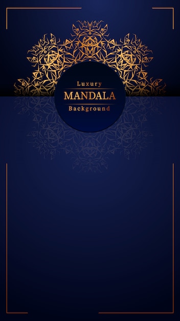 Fundo de mandala de luxo criativo