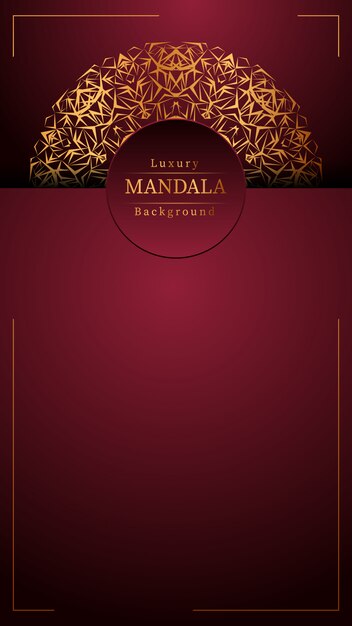 Fundo de mandala de luxo criativo