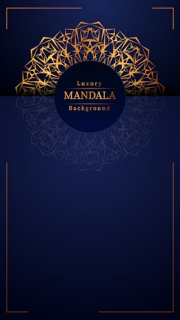 Fundo de mandala de luxo criativo