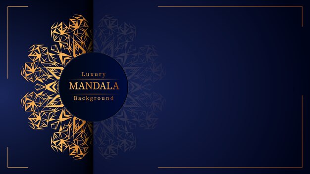 Fundo de mandala de luxo criativo