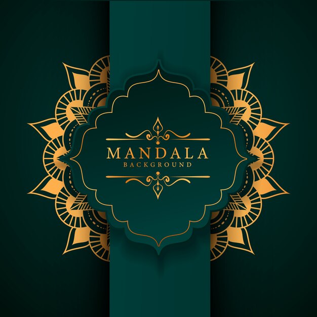 Fundo de mandala de luxo criativo