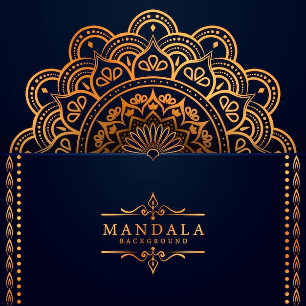 Fundo de mandala de luxo criativo