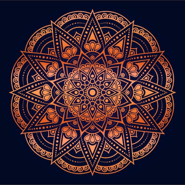 Fundo de mandala de luxo criativo