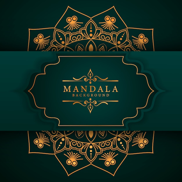 Fundo de mandala de luxo criativo