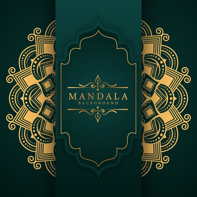 Fundo de mandala de luxo criativo