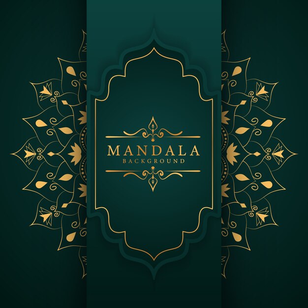 Fundo de mandala de luxo criativo