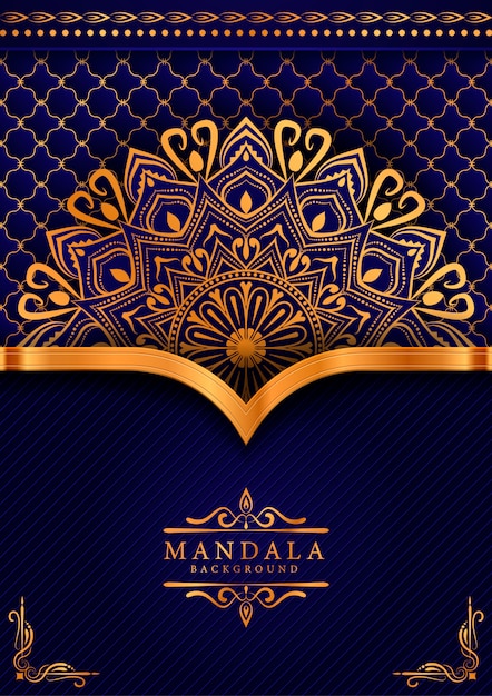 Fundo de mandala de luxo criativo