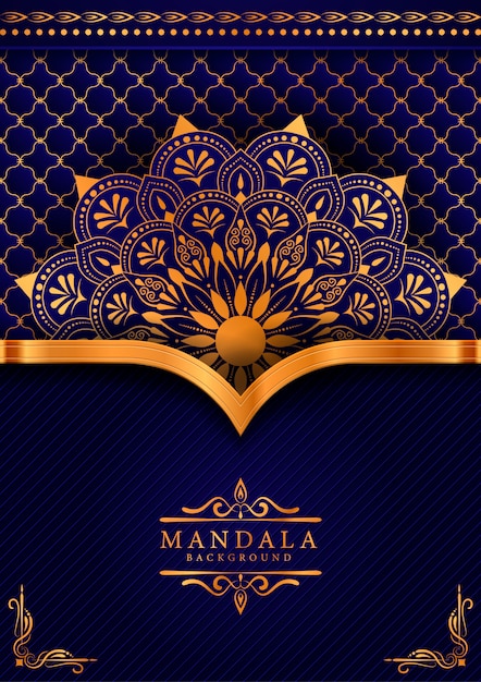 Fundo de mandala de luxo criativo